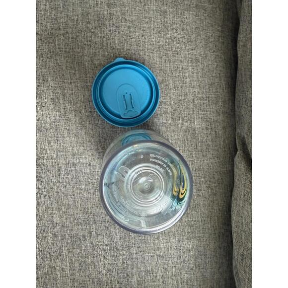 Tervis Tumbler 24oz Peacock Feather Design Plastic Tumbler Blue Lid - Picture 7 of 7